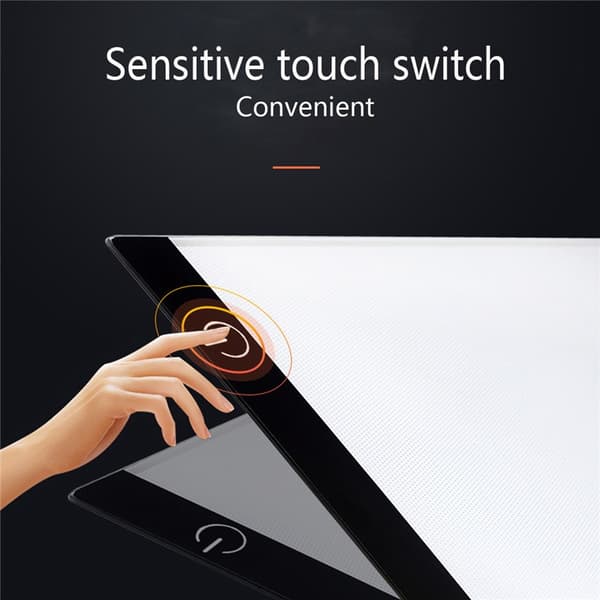 A4 LED-tegnetablet digital grafikblok USB white 33x23.5x0.35cm