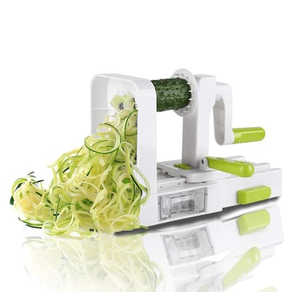 4 Blade Vegetable Spiralizer Vikbar Veggie Spiral Slicer white 24*10.5*17cm
