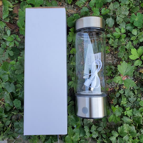 Ladattava kannettava vesipullo silver 430ml