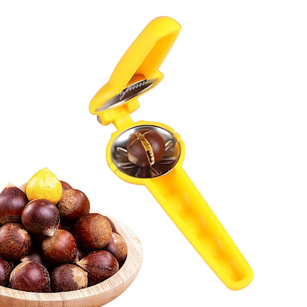 Rustfrit stål Kastanje Clip Valnød Tang Nut Cutter Machine silver 18*5*5cm