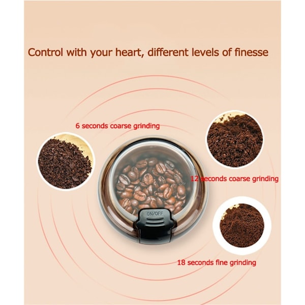 Electric Coffee Mill Pulverizer kotitalouksien yrttikuivamylly white 50ml