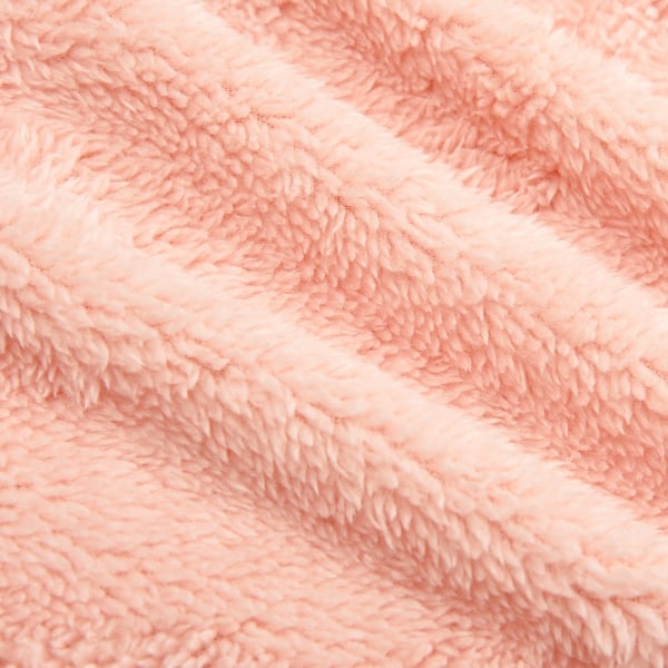 Lämpimät fleecehousut Naisten casual kotihousut Coral pink fivefold extra large