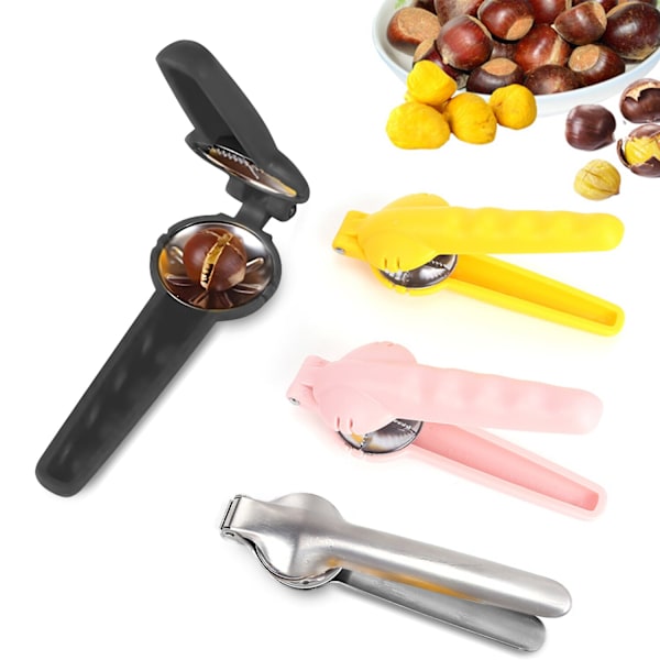 Rustfrit stål Kastanje Clip Valnød Tang Nut Cutter Machine yellow 18*5*5cm