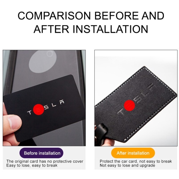Til Tesla Model 3 Y 2021 Bil Læder Nøgleholder Protector Cover Card Nøglering Taske Til Telsa Model Y Tilbehør Bil Nøglering turn fur red m3