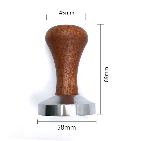 Kaffebönmaskin med hammare med trähandtag 51mm