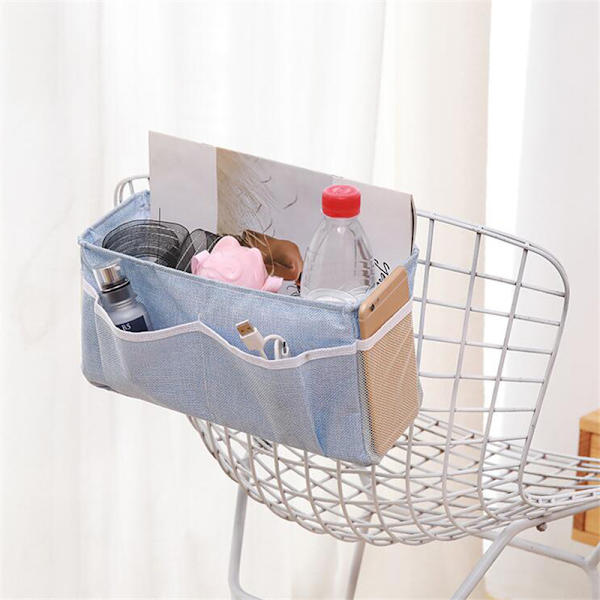 Bærbar multifunktion Canvas Babyseng hængende opbevaringstaske khaki 31*11*16cm