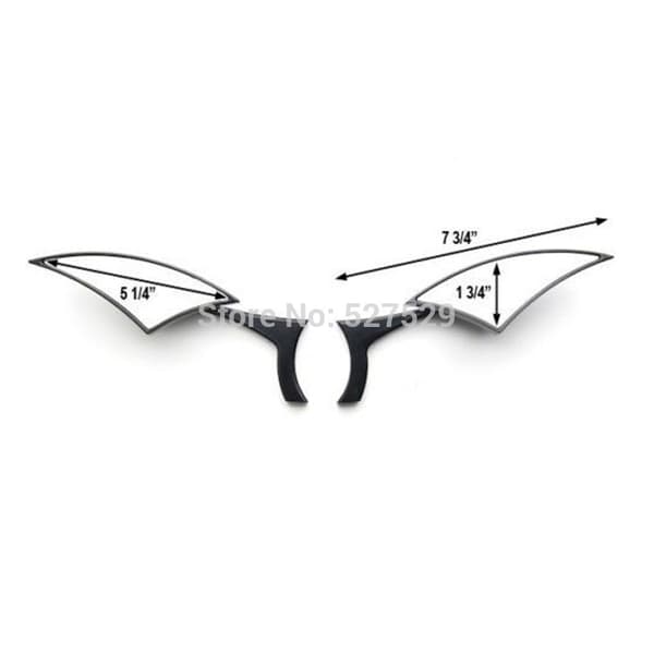 1 par universal 8mm/10mm motorcykelspeglar black