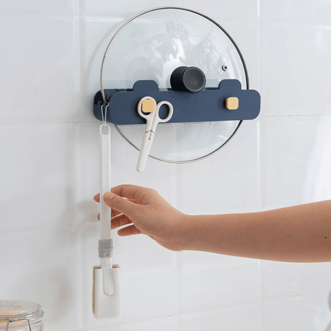 Vägghängd krukaförvaring en låda blue