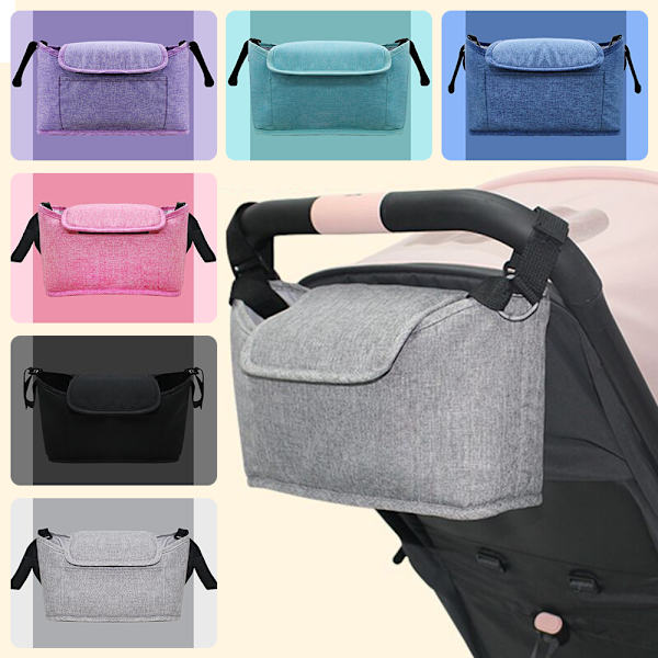 Baby rattaiden imetysvaippavaippariippuva pussi gray 30cm*17cm*12cm