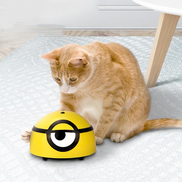 Intelligent Escape Cat Hund Automatisk gå-interaktivt legetøj yellow single vision