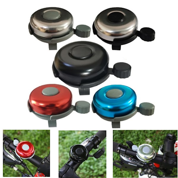 Mountain Road cykelhorn ljudlarm metallring black diameter 5cm