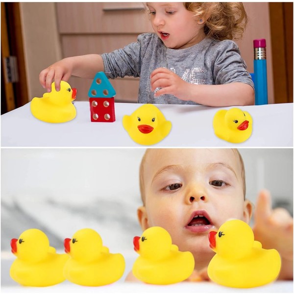 Duck Float Badleksaker Baby Shower Vattenleksaker för Pool Party Leksaker 60pcs