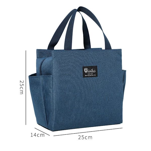 Multifunktion vandtætte Oxford bærbare frokostposer black 25*14*25cm