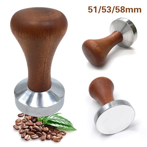 Kaffebönmaskin med hammare med trähandtag 51mm