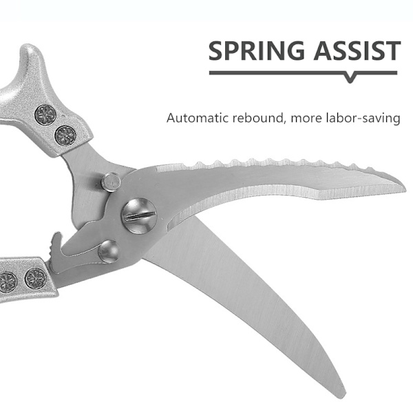 Køkken Ben Kød Fisk And Kylling Skære Sakse Knive silver 25.5*8.5*6cm