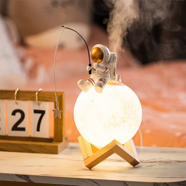 LED Moon Night Light Luftfuktare Heminredning 1set