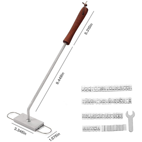 BBQ Branding Iron 55 Letters DIY Printed BBQ Tool 1/set