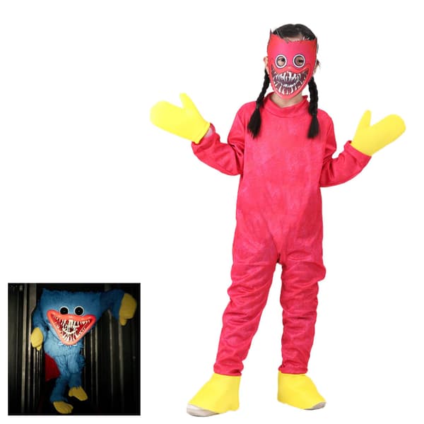 Barn Cartoon Game Cosplay Party kostym blue M