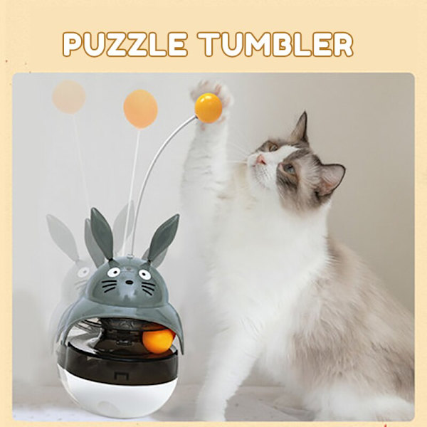 Tumbler Cat Toys Treat Dispenser Leksaker Rolling Balls white sheep 95*275mm