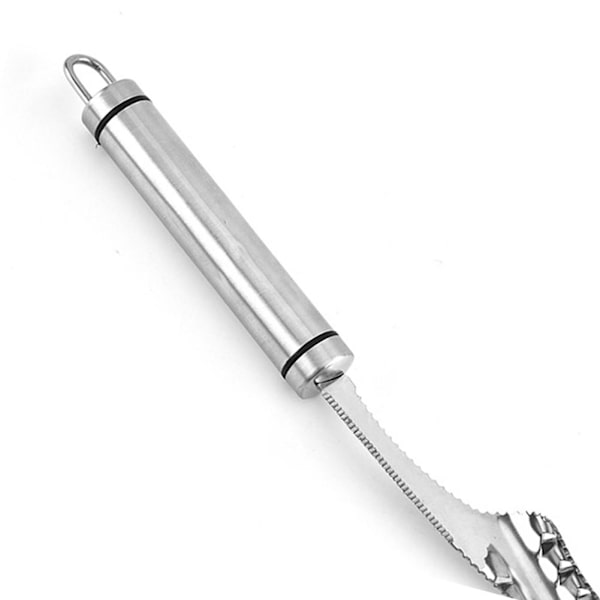 Grøntsagsskæremaskine med grøn peberfrø i rustfrit stål silver 22.5*2cm