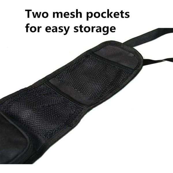 Bil hængende sæde sidesæde opbevaringstaske Multi-pocket kopholder black 42*14cm