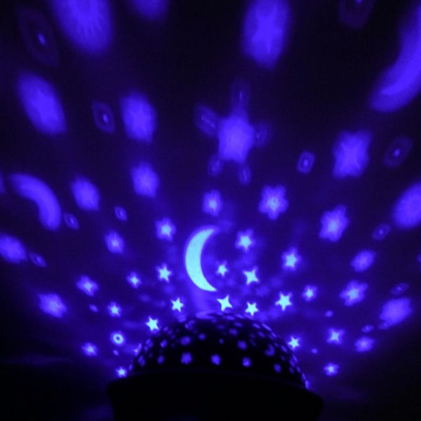 Night Light 5V Star Projector LED-kaukosäätimen koristelu black with remote