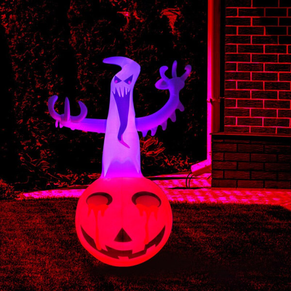 halloween glödande pumpa dörr dekoration 1pc
