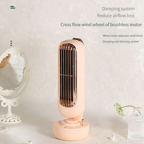 Multifunktion Desktop Silent Air Cooler Luftfuktare pink 109*109*293mm