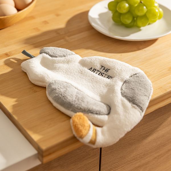 Superabsorberende mikrofiber køkkenhåndklæde til børn khaki duck