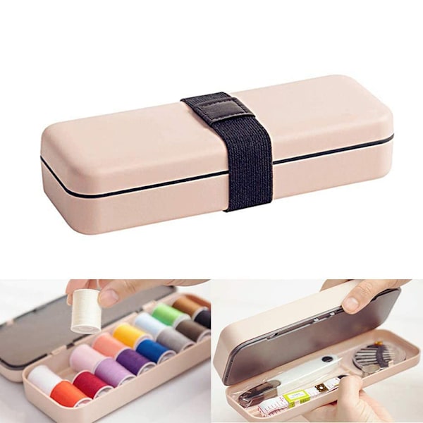 DIY Kläder Handarbete Förvaring Hushållssylåda pink 192*73*44mm