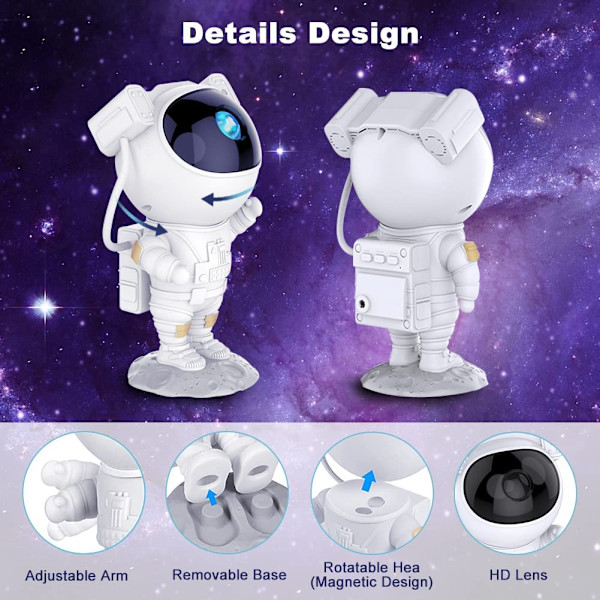 Projektion Starry Night Light Astronaut Dekoration 1pc