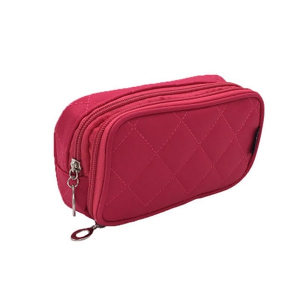 Monikäyttöinen 2 Layer Washing Beauty Kit -matkakosmetiikkalaukku red 18*10*5cm