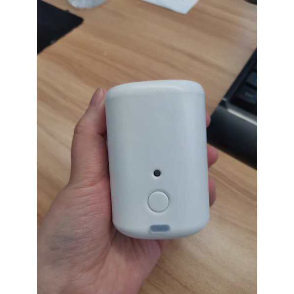 Mini elektrisk luftpump uppblåsbar simring white