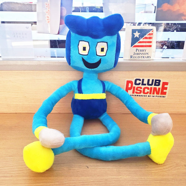 40 cm plyschdocka barnleksak blue
