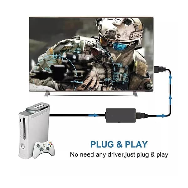 Kabel för SCART till HDMI-omvandlare DVD HD-TV-videoadapterkabel