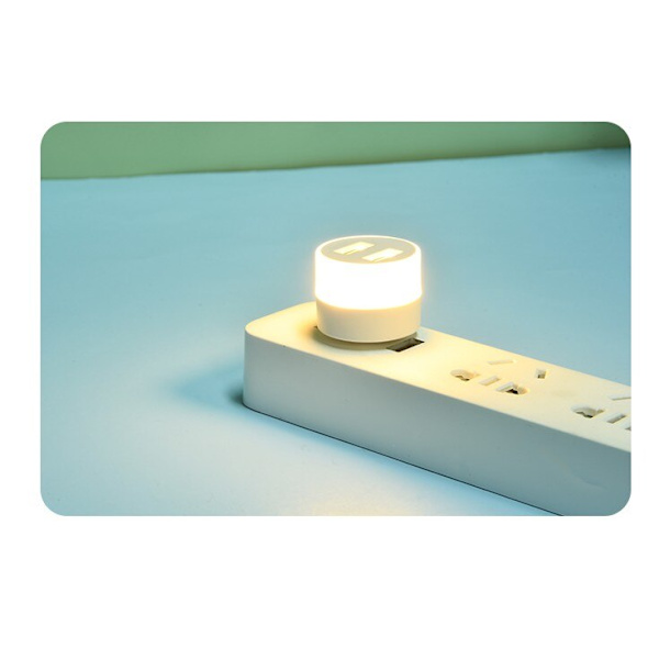 Pluggljus power för nödljus warm light