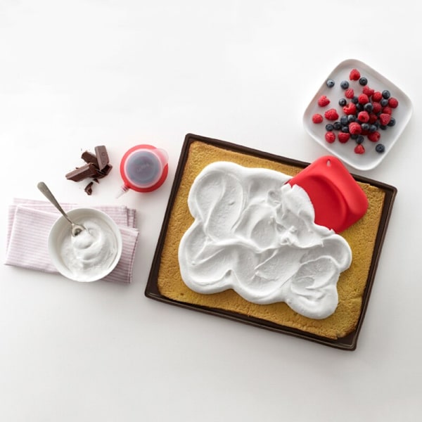Silikonmatta Bakform Bakplåt Bakverk Dessert Bakning Bakning Liner för kex Cookie Pan Cake Dekoration Tool Red