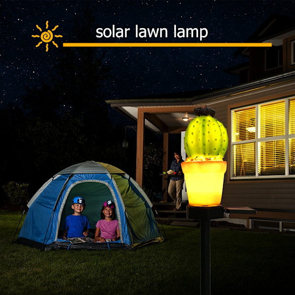 Havelyssensor Kontrollys Cactus LED Solar Light Pineapple