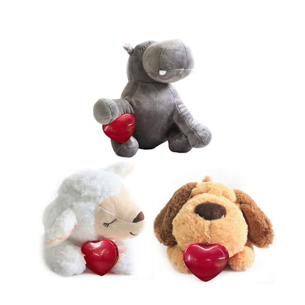 Hvalpe adfærdstræningslegetøj Plys kæledyr Komfortabel Snuggle white sheep