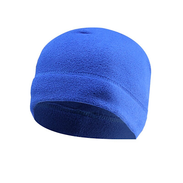 polar fleece för män varm mössa utomhus blue
