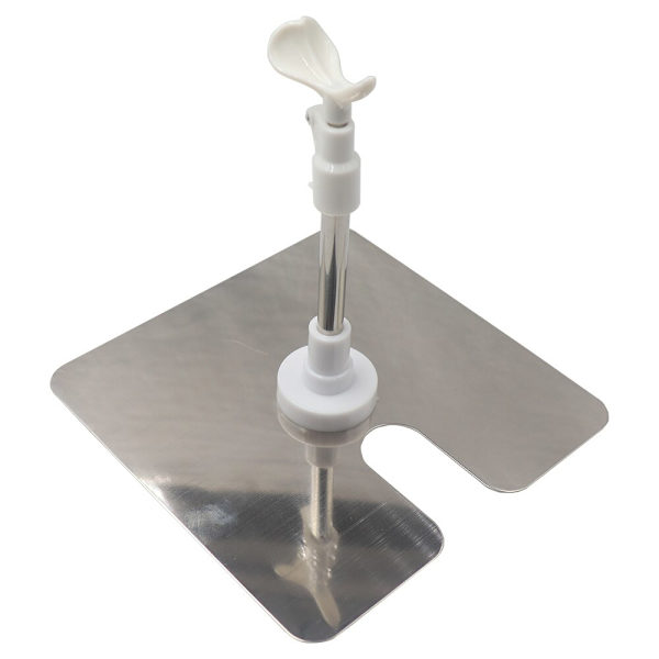 Dukkestativ Rustfrit Stål Display Justerbar Holder Dukker Universal Tilbehør silver SS
