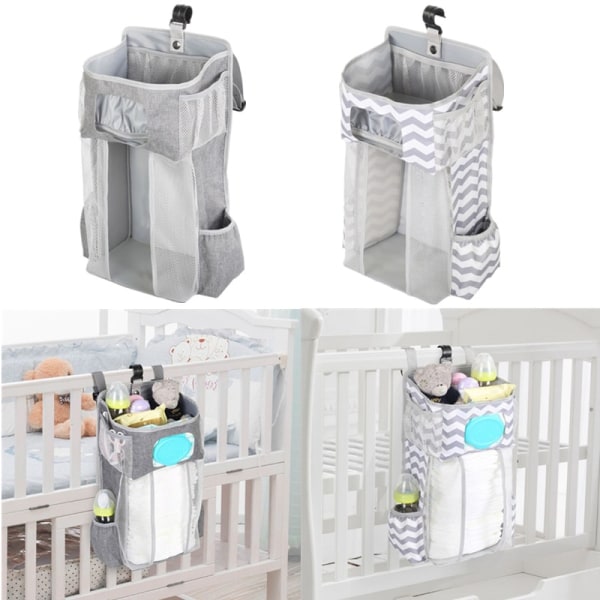 Ble Stacker hængende ble børnehave opbevaringstasker Gray 44.6*23*16cm