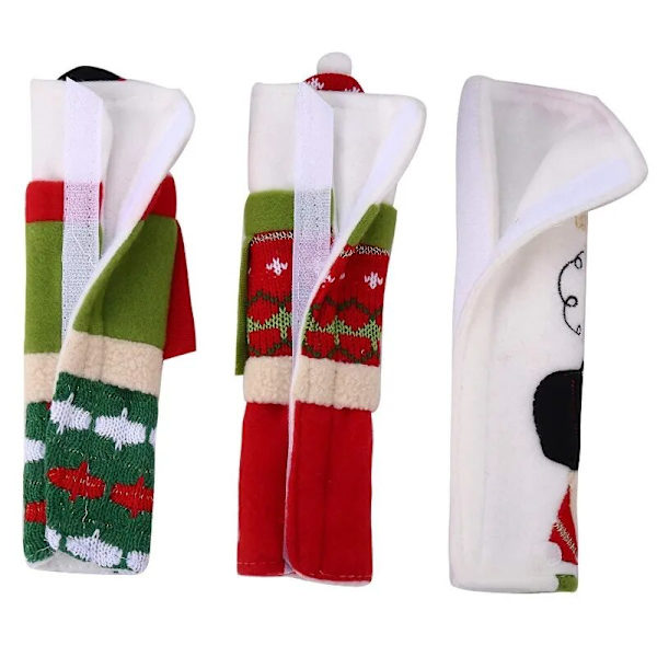 Kylskåpsdörrknopphandske Tredelad mikrovågsugnsknopphandske Snowman Juldekoration a
