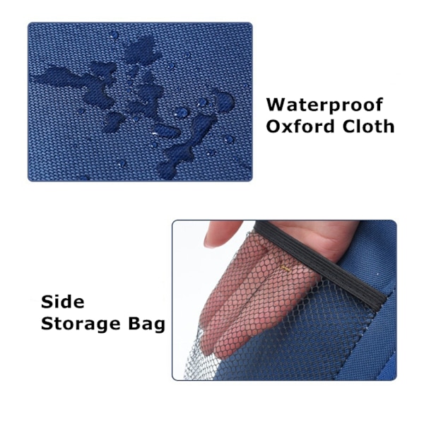 Hög kapacitet vattentät Oxford tyg lunchpåse blue 19*23*28cm