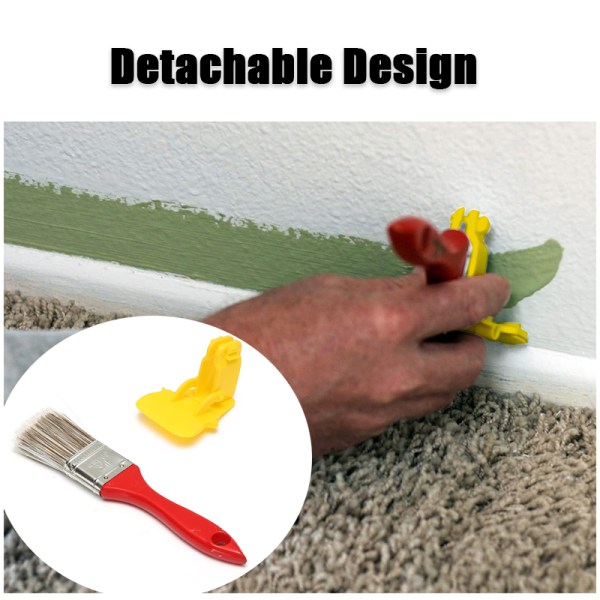 Bärbar multifunktionspensel för väggmålarfärg i plast red+yellow 20*4cm
