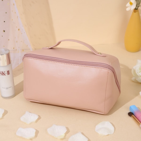 Makeup Taske Rejse Kosmetisk Taske Kvinder Stor Kapacitet white 26*16*15cm