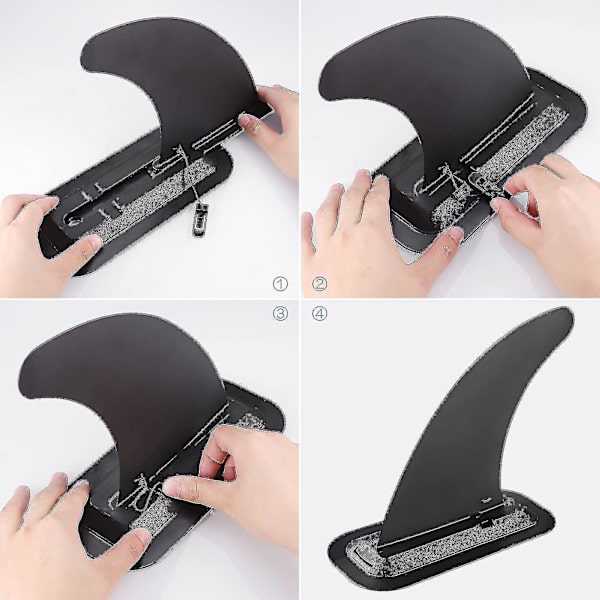 8 tum avtagbar Universal Surfboard Sup fena med fenbas, löstagbar Center Fin Stand Up Paddle Board