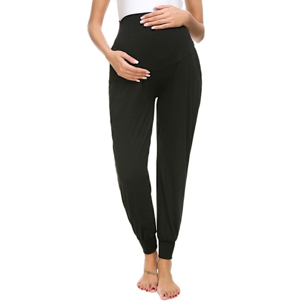 Gravidbyxor Gravid Lösa Casual Byxor Gravidbyxor black M