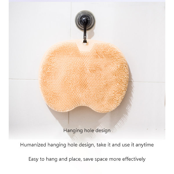 Badeværelse Skridsikker Bademåtte Fod Antiskridmåtte Scrubber gray 23*30cm