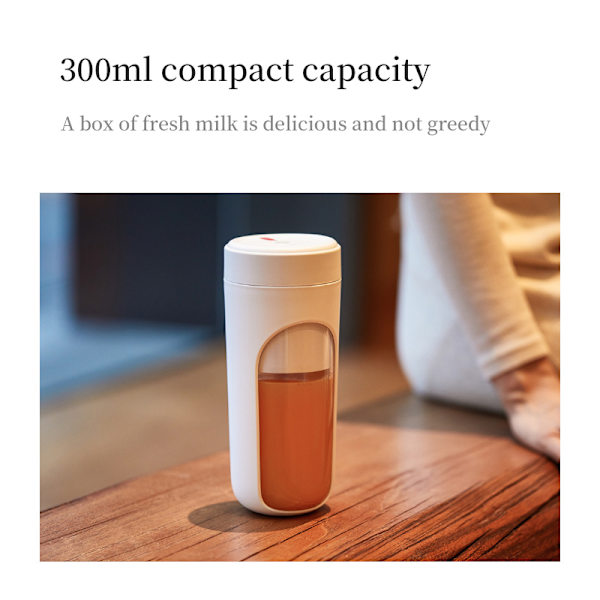USB 300 ml bærbar juice elektrisk citruspresser white 300ml